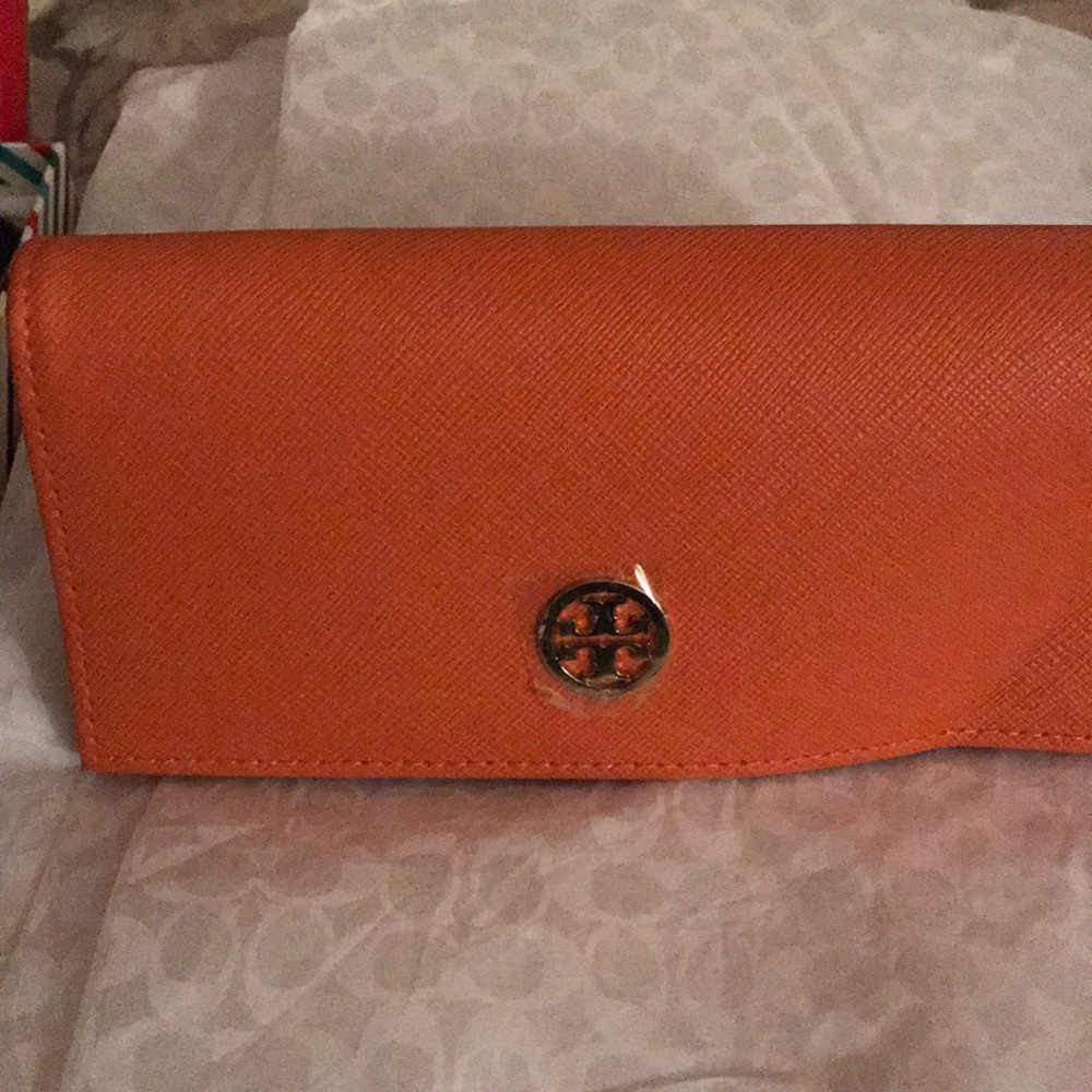 Tory Burch  orange sunglasses case